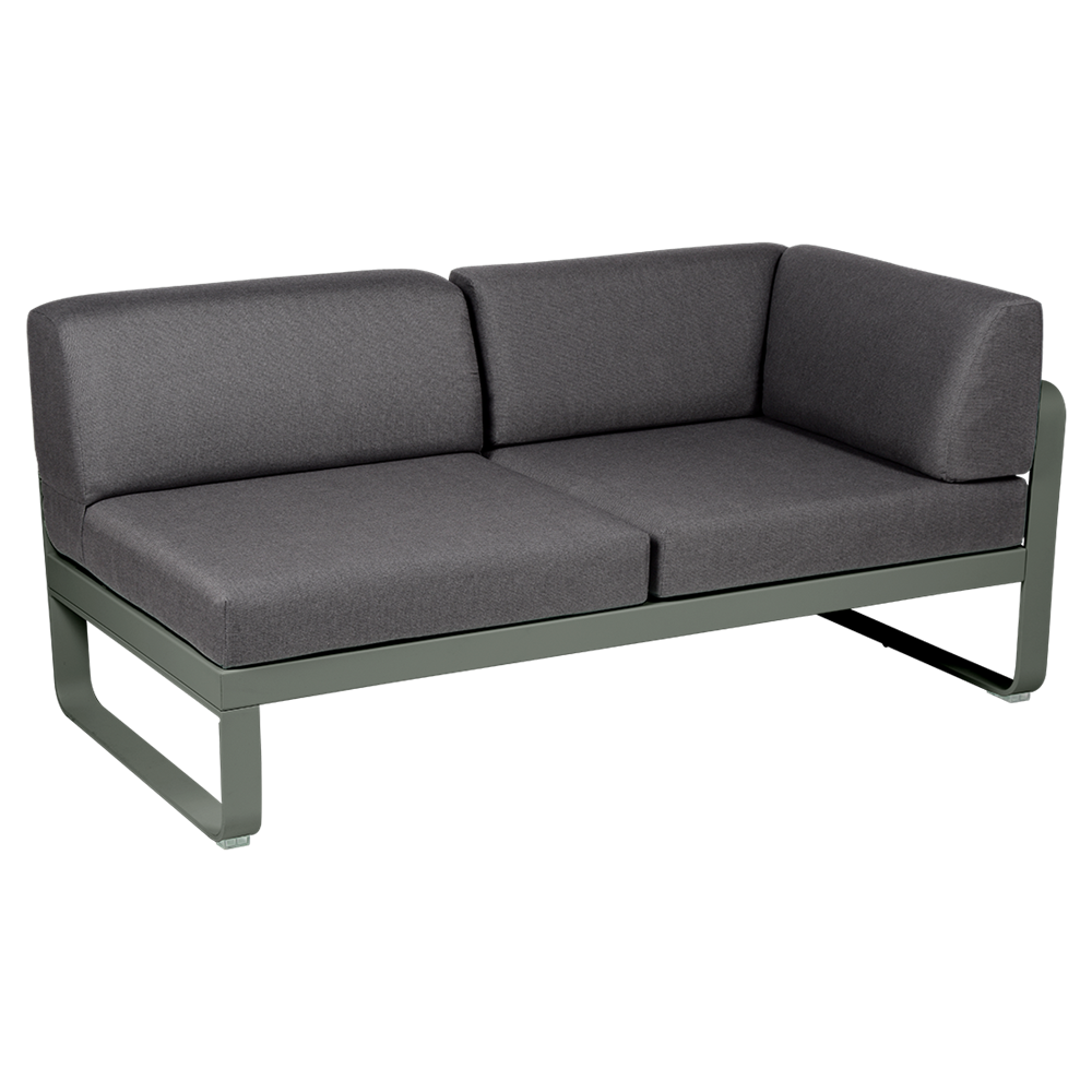 BELLEVIE 2-SEATER RIGHT CORNER MODULE-GRAPHITE GREY CUSHION