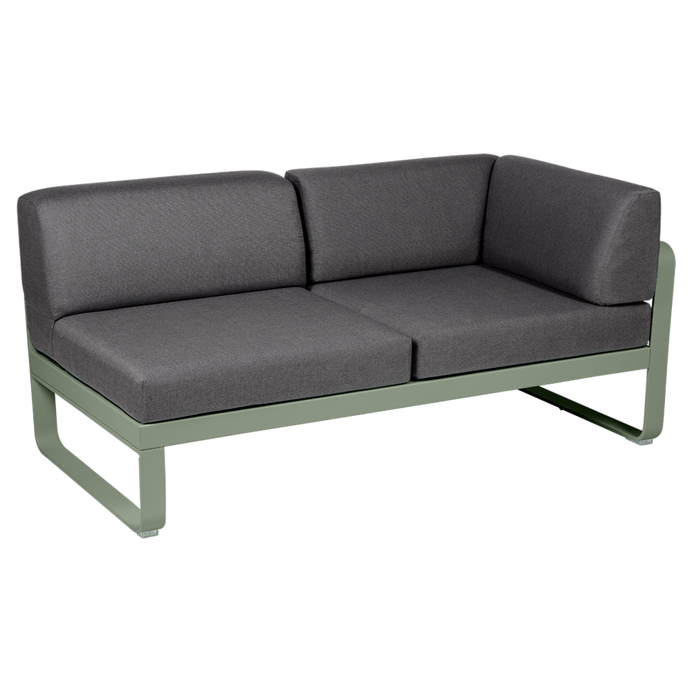 BELLEVIE-2-SEATER RIGHT CORNER MODULE - GRAPHITE GREY CUSHION