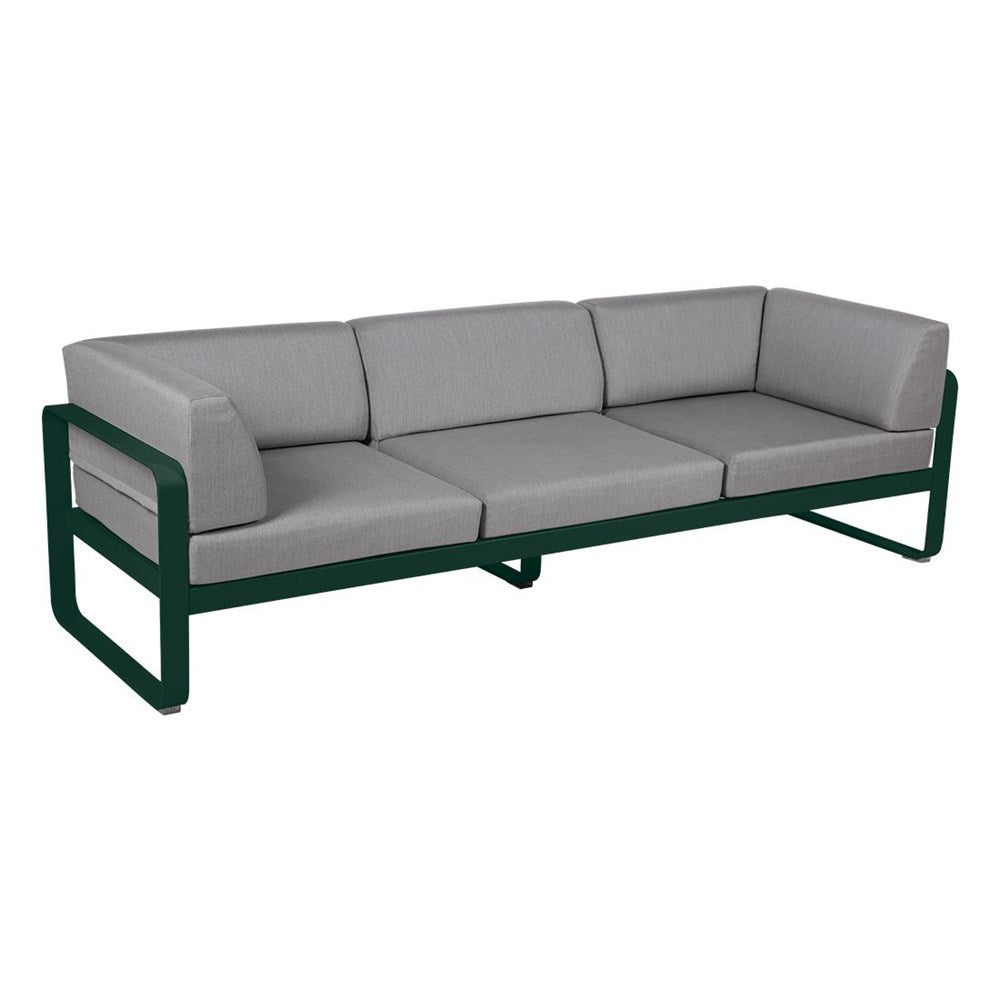 BELLEVIE 3-SEATER CLUB SOFA-FLANNEL GREY CUSHION