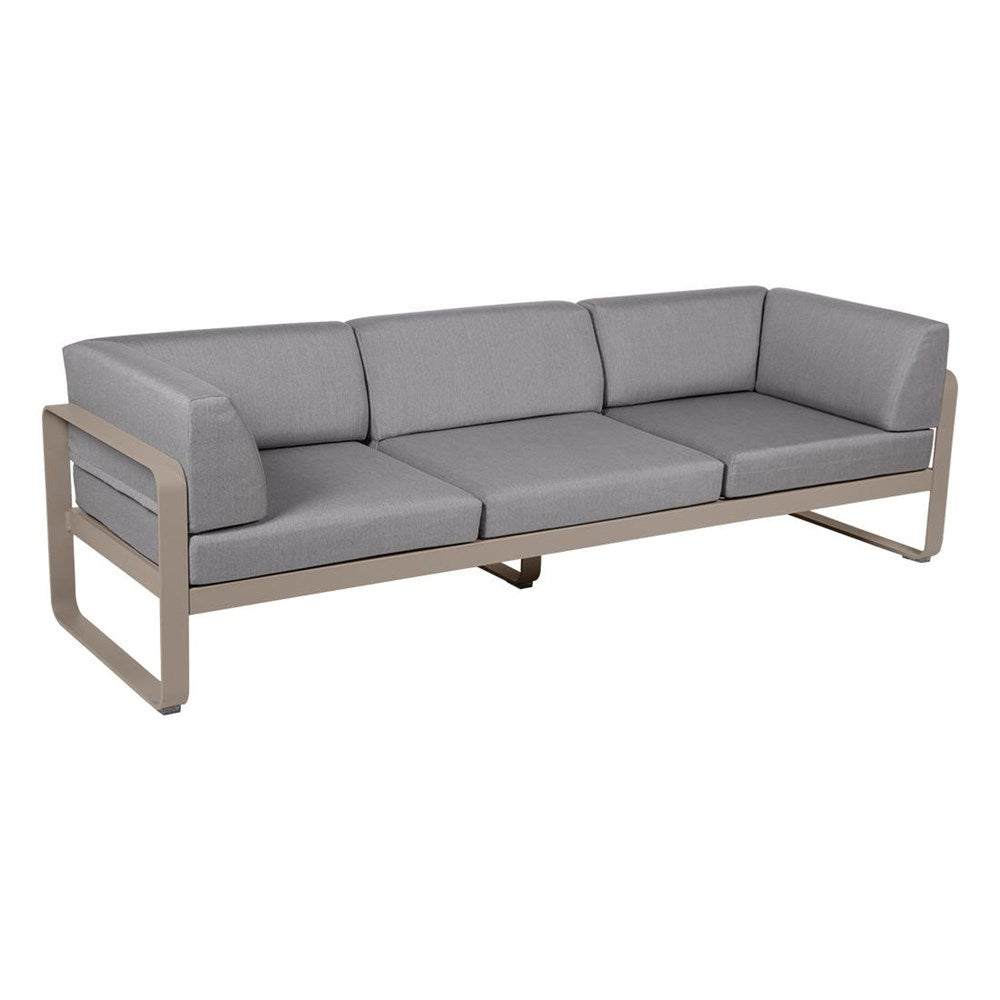 BELLEVIE 3-SEATER CLUB SOFA-FLANNEL GREY CUSHION