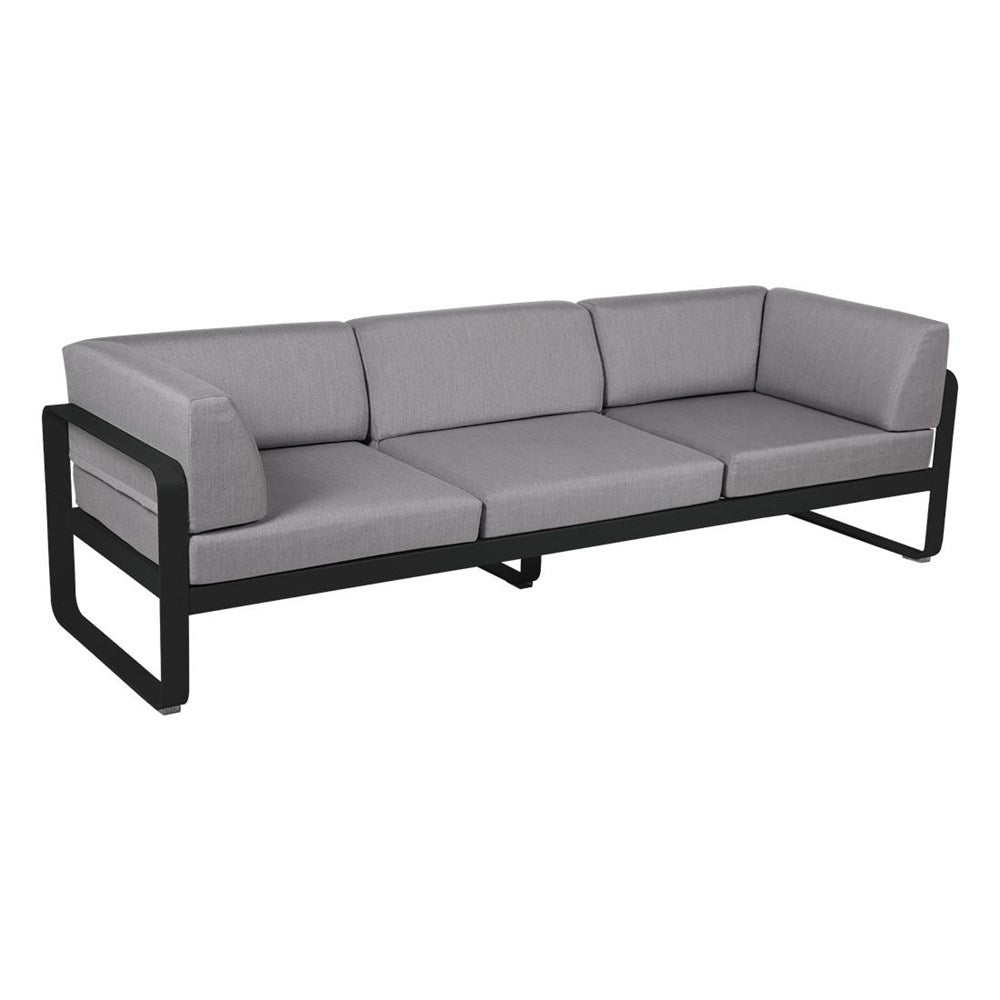 BELLEVIE 3-SEATER CLUB SOFA-FLANNEL GREY CUSHION