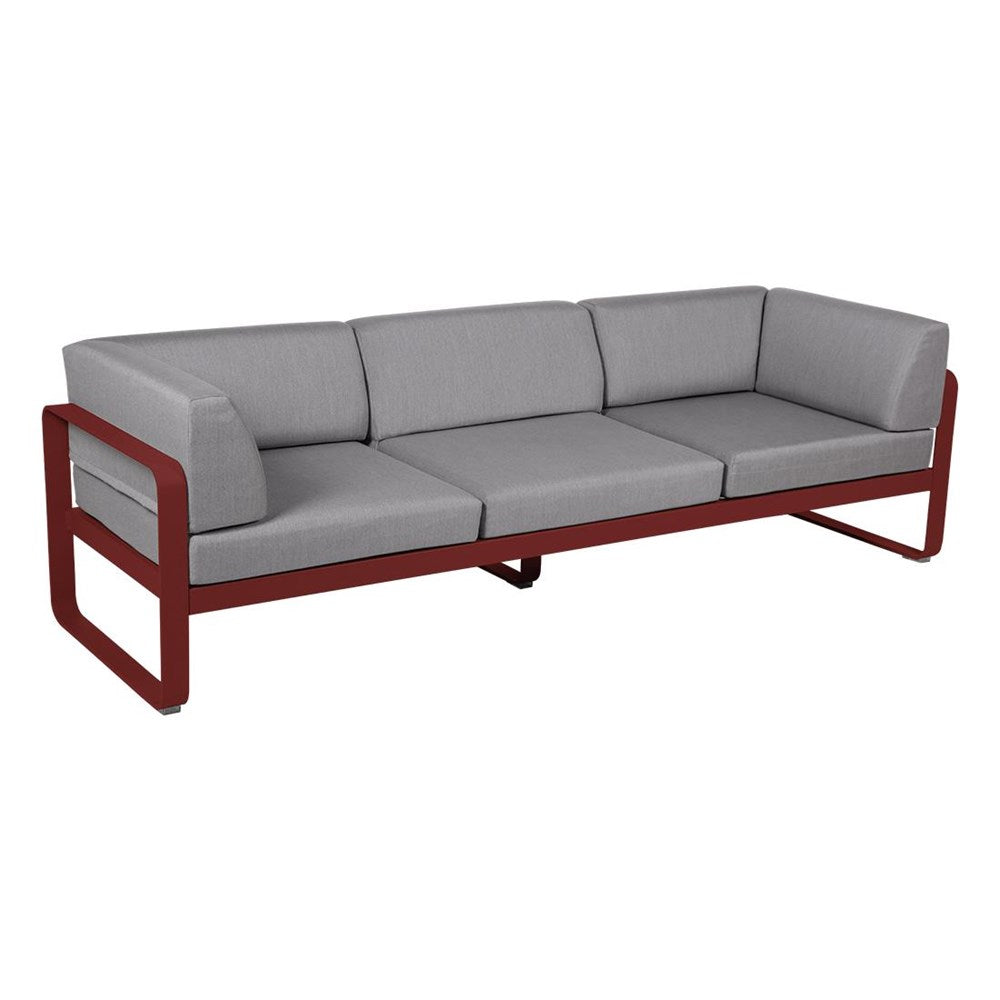 BELLEVIE 3-SEATER CLUB SOFA-FLANNEL GREY CUSHION