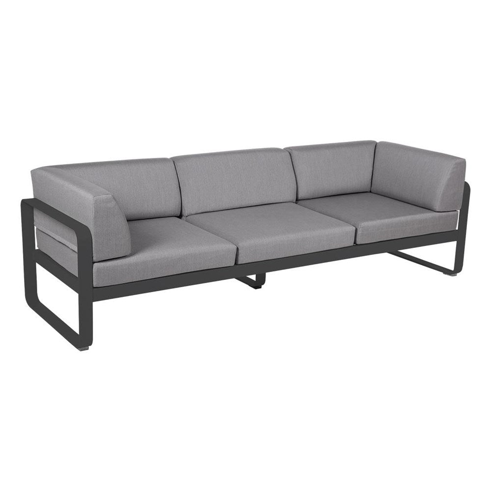 BELLEVIE 3-SEATER CLUB SOFA-FLANNEL GREY CUSHION
