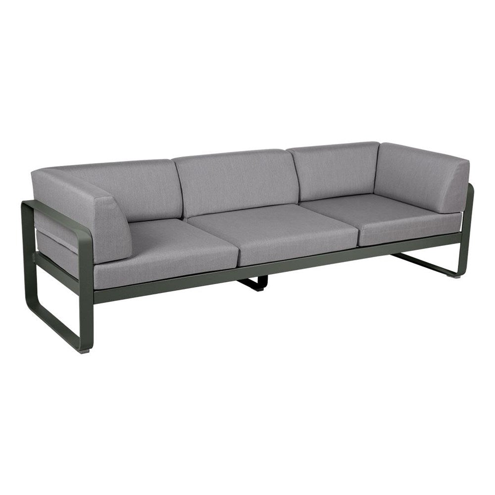 BELLEVIE 3-SEATER CLUB SOFA-FLANNEL GREY CUSHION