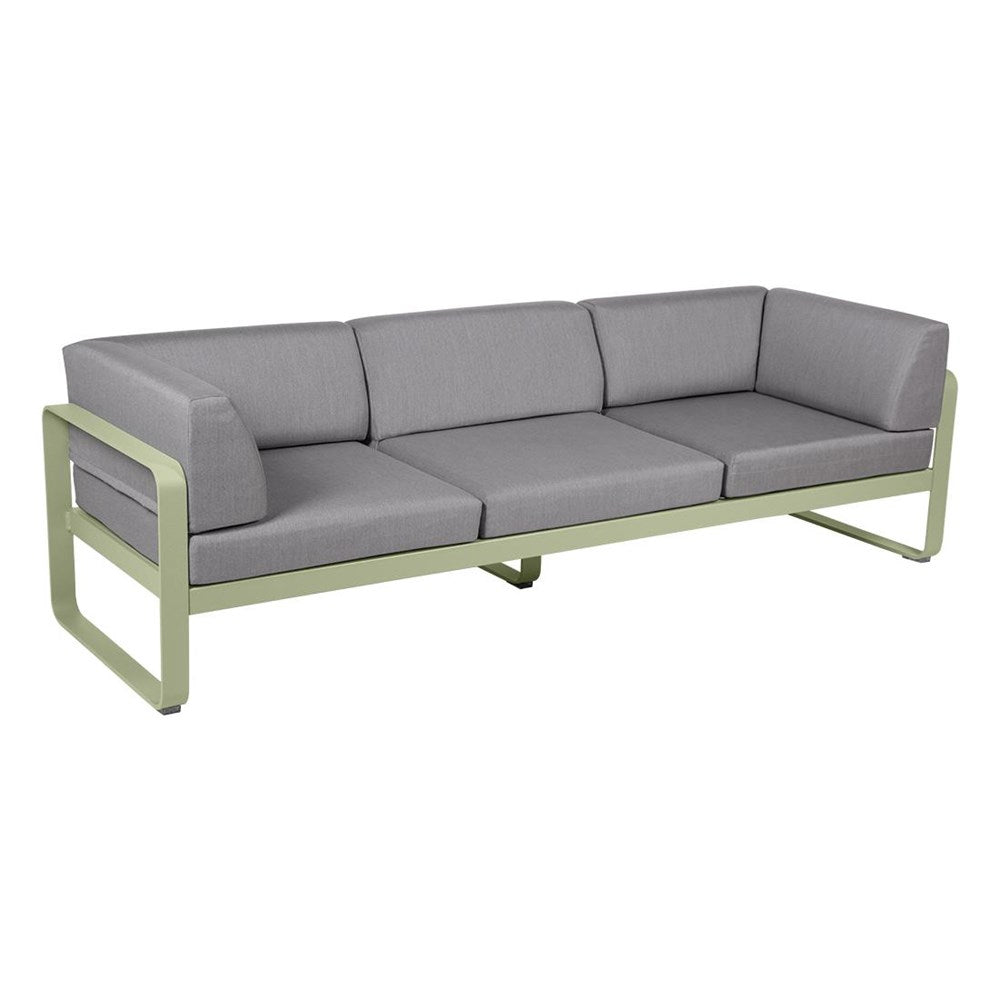 BELLEVIE 3-SEATER CLUB SOFA-FLANNEL GREY CUSHION