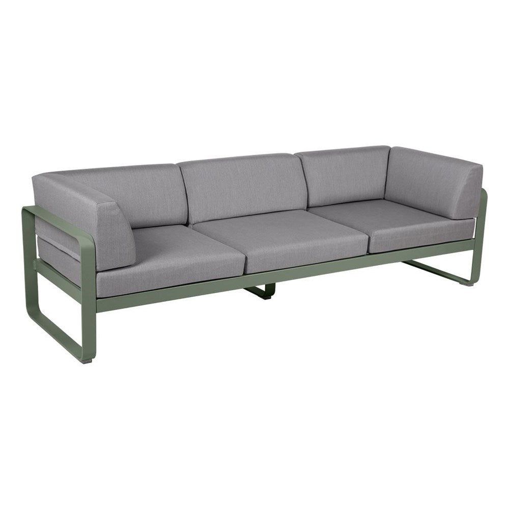 BELLEVIE 3-SEATER CLUB SOFA-FLANNEL GREY CUSHION
