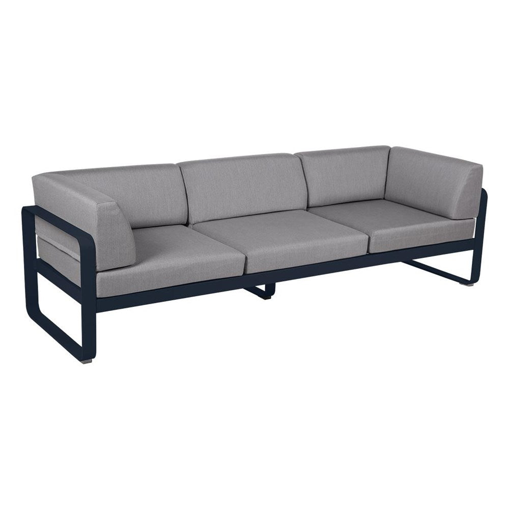BELLEVIE 3-SEATER CLUB SOFA-FLANNEL GREY CUSHION