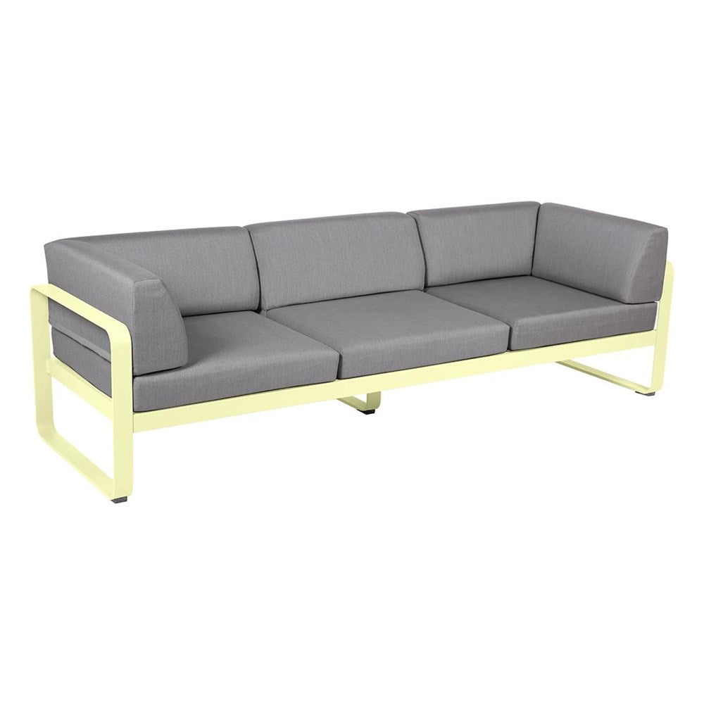 BELLEVIE 3-SEATER CLUB SOFA-FLANNEL GREY CUSHION