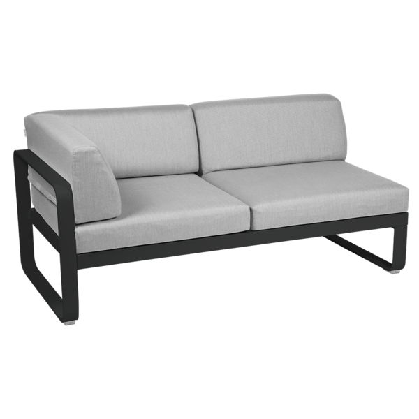 BELLEVIE 2-SEATER LEFT CORNER MODULE-FLANNEL GREY CUSHION