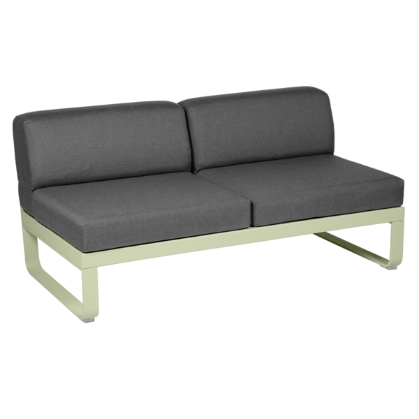 BELLEVIE 2-SEATER CENTRAL MODULE-GRAPHITE GREY CUSHION