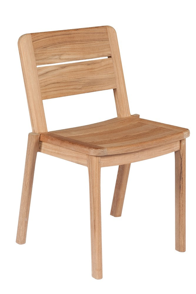 CLUBHOUSE STACKABLE TEAK CHAIR