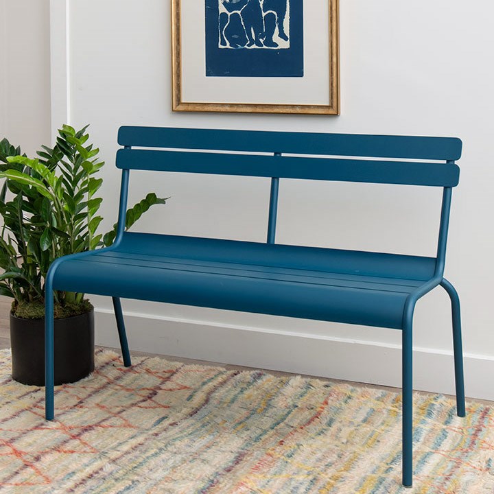LUXEMBOURG BENCH W/BACK 118 CM