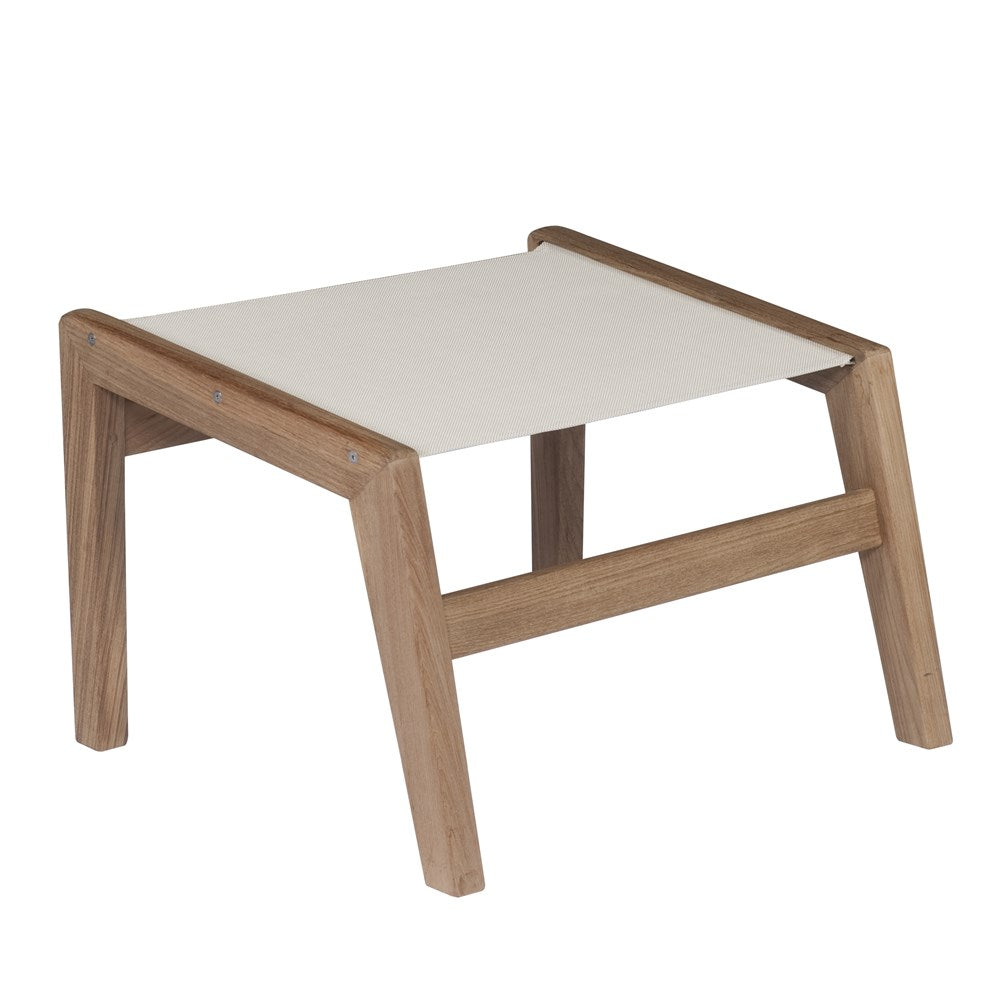 SOUTHAMPTON FOOTREST TEAK & BATYLINE DUO ECRU