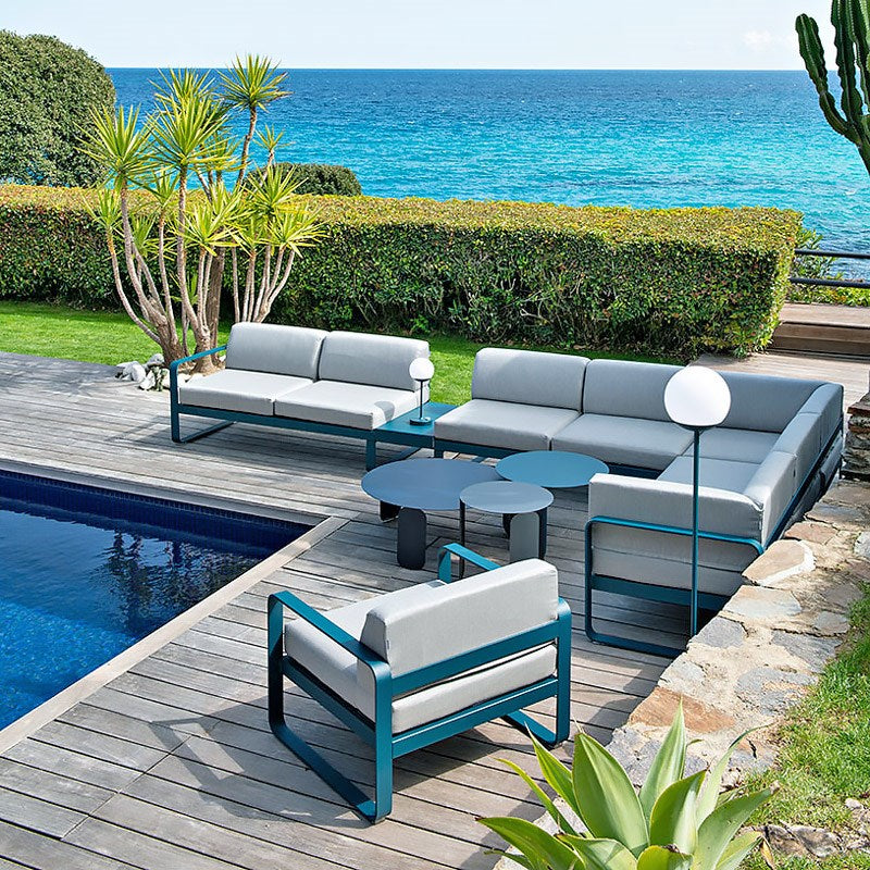 BELLEVIE 2-SEATER CLUB SOFA-FLANNEL GREY CUSHION