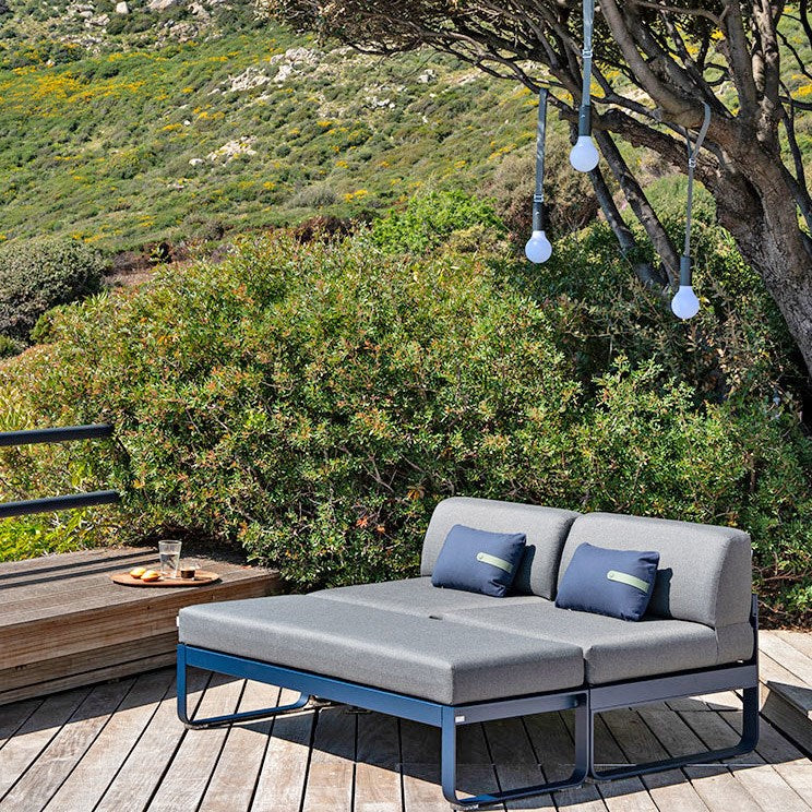 BELLEVIE 2-SEATER OTTOMAN-OFF WHITE CUSHION