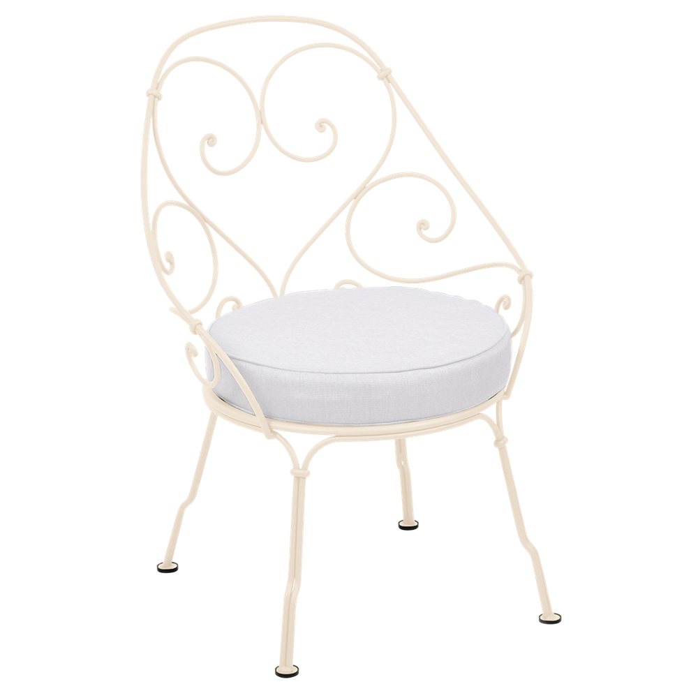 1900 CABRIOLET ARMCHAIR with OFF WHITE CUSHION
