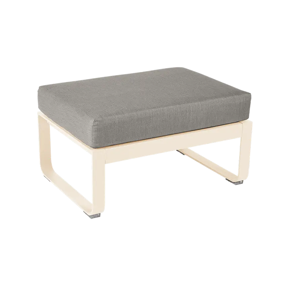 BELLEVIE 1-SEATER OTTOMAN-GREY TAUPE