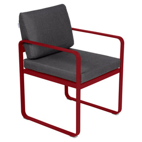 BELLEVIE DINING ARMCHAIR-GRAPHITE GREY CUSHION