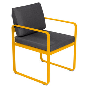 BELLEVIE DINING ARMCHAIR-GRAPHITE GREY CUSHION