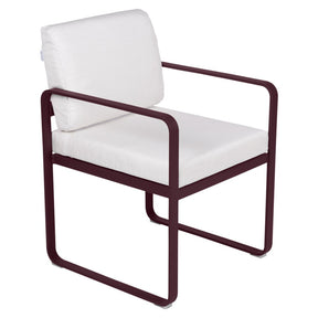 BELLEVIE DINING ARMCHAIR-OFF WHITE CUSHION