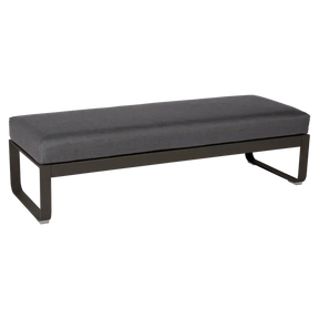 BELLEVIE 2-SEATER OTTOMAN-GRAPHITE GREY CUSHION