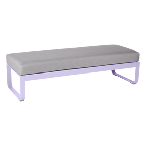 BELLEVIE 2-SEATER OTTOMAN-FLANNEL GREY CUSHION