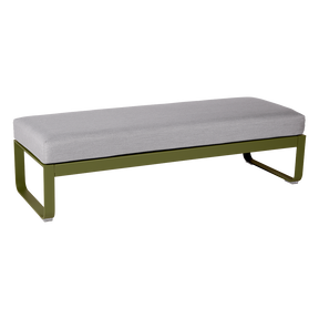 BELLEVIE 2-SEATER OTTOMAN-FLANNEL GREY CUSHION