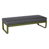 BELLEVIE 2-SEATER OTTOMAN-GRAPHITE GREY CUSHION