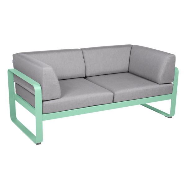 BELLEVIE 2-SEATER CLUB SOFA-FLANNEL GREY CUSHION