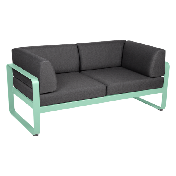 BELLEVIE 2-SEATER CLUB SOFA-GRAPHITE GREY CUSHION