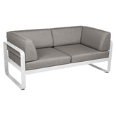BELLEVIE 2-SEATER CLUB SOFA-TAUPE GREY CUSHION
