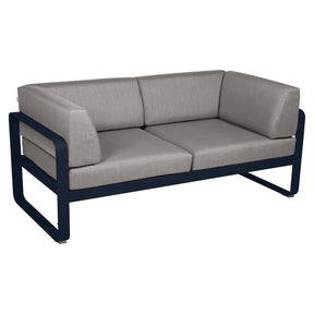 BELLEVIE 2-SEATER CLUB SOFA-TAUPE GREY CUSHION