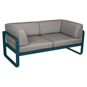 BELLEVIE 2-SEATER CLUB SOFA-TAUPE GREY CUSHION