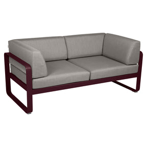 BELLEVIE 2-SEATER CLUB SOFA-TAUPE GREY CUSHION