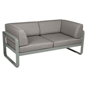 BELLEVIE 2-SEATER CLUB SOFA-TAUPE GREY CUSHION