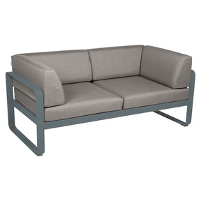 BELLEVIE 2-SEATER CLUB SOFA-TAUPE GREY CUSHION
