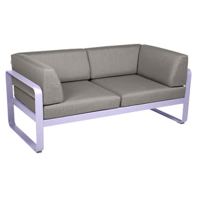 BELLEVIE 2-SEATER CLUB SOFA-TAUPE GREY CUSHION