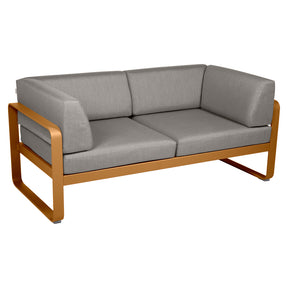 BELLEVIE 2-SEATER CLUB SOFA-TAUPE GREY CUSHION