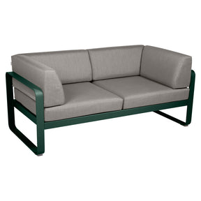 BELLEVIE 2-SEATER CLUB SOFA-TAUPE GREY CUSHION