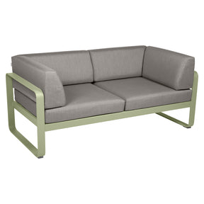 BELLEVIE 2-SEATER CLUB SOFA-TAUPE GREY CUSHION