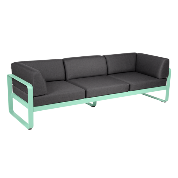 BELLEVIE 3-SEATER CLUB SOFA-GRAPHITE GREY CUSHION