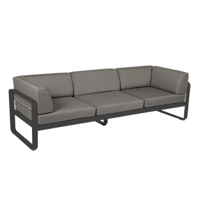 BELLEVIE 3-SEATER CLUB SOFA-GREY TAUPE