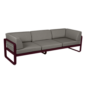 BELLEVIE 3-SEATER CLUB SOFA-GREY TAUPE