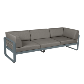 BELLEVIE 3-SEATER CLUB SOFA-GREY TAUPE