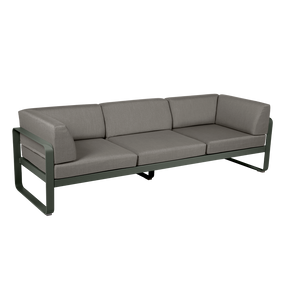 BELLEVIE 3-SEATER CLUB SOFA-GREY TAUPE