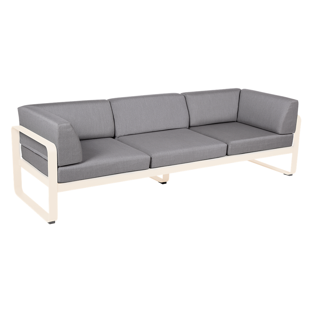 BELLEVIE 3-SEATER CLUB SOFA-FLANNEL GREY CUSHION