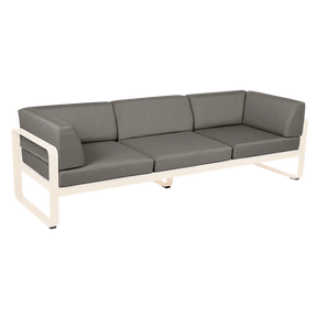 BELLEVIE 3-SEATER CLUB SOFA-GREY TAUPE CUSHION