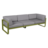 BELLEVIE 3-SEATER CLUB SOFA-FLANNEL GREY CUSHION