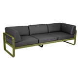 BELLEVIE 3-SEATER CLUB SOFA-GRAPHITE GREY CUSHION