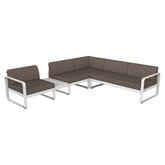 BELLEVIE MODULAR SOFA COMPOSITION 3A-TAUPE GREY CUSHION